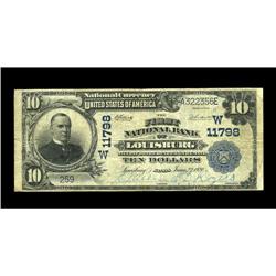 Louisburg, KS - $10 1902 Plain Back Fr. 633 The First N Louisburg, KS