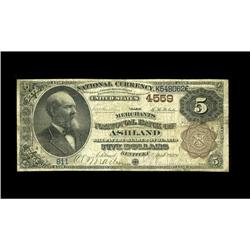 Ashland, KY - $5 1882 Brown Back Fr. 472 The Merchants Ashland, KY