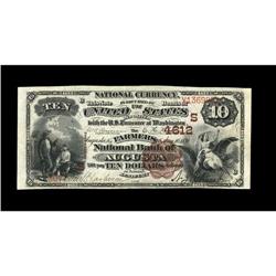 Augusta, KY - $10 1882 Brown Back Fr. 485 The Farmers N Augusta, KY
