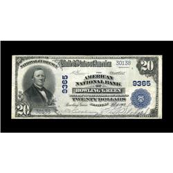 Bowling Green, KY - $20 1902 Plain Back Fr. 652 The Ame Bowling Green, KY