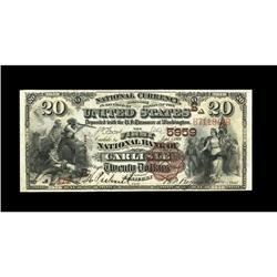 Carlisle, KY - $20 1882 Brown Back Fr. 504 The First NB Carlisle, KY