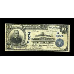 Carrollton, KY - $10 1902 Plain Back Fr. 624 The Carrol Carrollton, KY