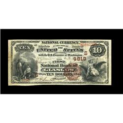 Glasgow, KY - $10 1882 Brown Back Fr. 485 The First NB Glasgow, KY
