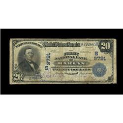 Harlan, KY - $20 1902 Date Back Fr. 645 The First NB Ch Harlan, KY