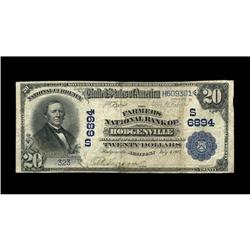 Hodgenville, KY - $20 1902 Date Back The Farmers NB Hodgenville, KY