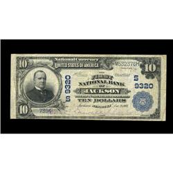 Jackson, KY - $10 1902 Plain Back Fr. 626 The First NB Jackson, KY
