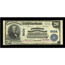 Lawrenceburg, KY - $20 1902 Plain Back Fr. 652 The Ande Lawrenceburg, KY