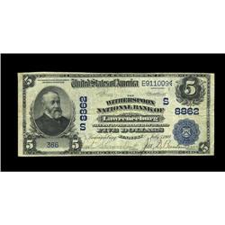 Lawrenceburg, KY - $5 1902 Date Back Fr. 592 The Wither Lawrenceburg, KY