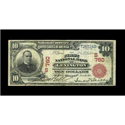 Lexington, KY - $10 1902 Red Seal Fr. 613 The First NB Lexington, KY