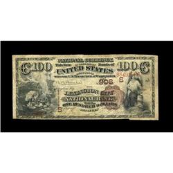 Lexington, KY - $100 1882 Brown Back Fr. 520 The Lexing Lexington, KY