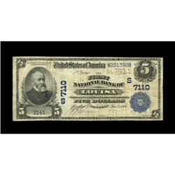 Louisa, KY - $5 1902 Date Back Fr. 590 The First NB Louisa, KY