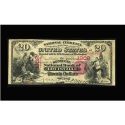 Louisville, KY - $20 1875 Fr. 431 The Kentucky NB Ch. # Louisville, KY