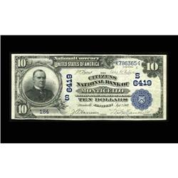 Monticello, KY - $10 1902 Date Back Fr. 616 The Citizen Monticello, KY