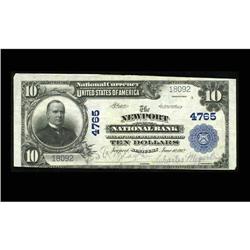 Newport, KY - $10 1902 Plain Back Fr. 628 The Newport N Newport, KY