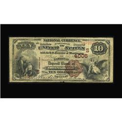 Owensboro, KY - $10 1882 Brown Back Fr. 490 The Nationa Owensboro, KY