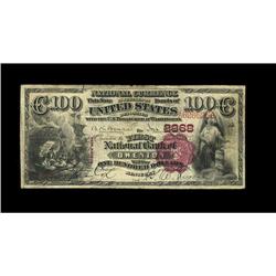 Owenton, KY - $100 1882 Brown Back Fr. 519 The First NB Owenton, KY