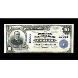 Paducah, KY - $10 1902 Plain Back The Peoples NB Paducah, KY