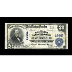 Paducah, KY - $20 1902 Plain Back Fr. 661 The Peoples N Paducah, KY