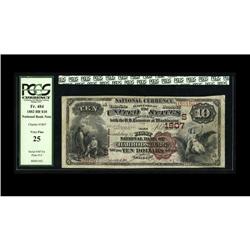 Harrodsburg, KY - $10 1882 Brown Back Fr. 484 The First Harrodsburg, KY