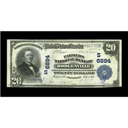 Hodgenville, KY - $20 1902 Plain Back Fr. 650 The Farme Hodgenville, KY