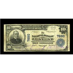 London, KY - $10 1902 Plain Back Fr. 625 The NB of Lond London, KY