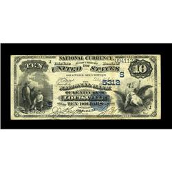 Louisville, KY - $10 1882 Value Back Fr. 577 The NB of Louisville, KY