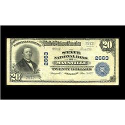 Maysville, KY - $20 1902 Plain Back The State NB Maysville, KY