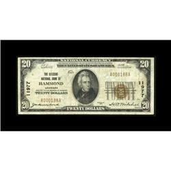 Hammond, LA - $20 1929 Ty. 1 The Citizens NB Ch. # 1197 Hammond, LA