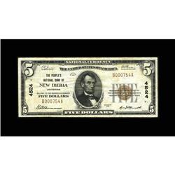 New Iberia, LA - $5 1929 Ty. 1 The Peoples NB Ch. # 452 New Iberia, LA