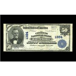 Baltimore, MD - $50 1902 Plain Back Fr. 675 The Citizen Baltimore, MD