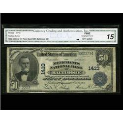 Baltimore, MD - $50 1902 Plain Back The Merchants NB Baltimore, MD