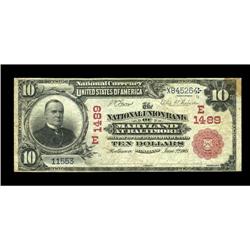Baltimore, MD - $10 1902 Red Seal Fr. 613 The National Baltimore, MD
