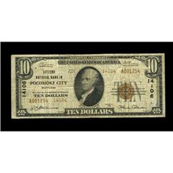 Pocomoke City, MD - $10 1929 Ty. 2 Citizens NB Ch. # 14 Pocomoke City, MD