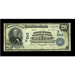 Boston, MA - $20 1902 DB The Fourth-Atlantic NB Boston, MA