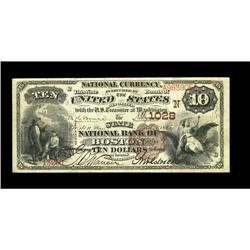 Boston, MA - $10 1882 Brown Back Fr. 481 The State NB C Boston, MA