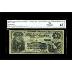 Boston, MA - $10 1882 Date Back The National Shawmut B Boston, MA