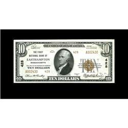 Easthampton, MA - $10 1929 Ty. 2 The First NB Ch. # 428 Easthampton, MA