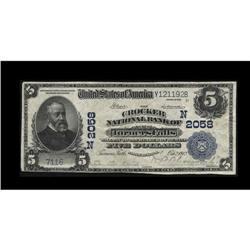 Turners Falls, MA - $5 1902 Plain Back Fr. 602 The Croc Turners Falls, MA