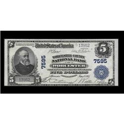 Worcester, MA - $5 1902 Plain Back Worcester County NB Worcester, MA