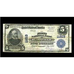 Blissfield, MI - $5 1902 Plain Back Fr. 607 The First N Blissfield, MI