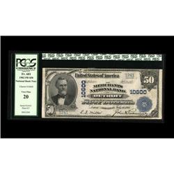 Detroit, MI - $50 1902 Plain Back Fr. 681 The Merchants Detroit, MI