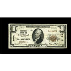 Dowagiac, MI - $10 1929 Ty. 1 The Dowagiac NB Ch. # 100 Dowagiac, MI