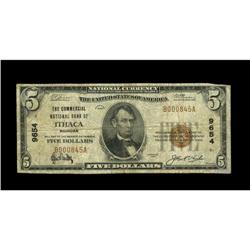 Ithaca, MI - $5 1929 Ty. 1 The Commercial NB Ch. # 9654 Ithaca, MI