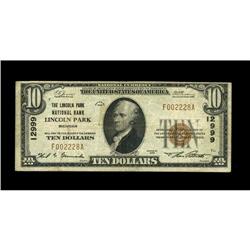 Lincoln Park, MI - $10 1929 Ty. 1 The Lincoln Park NB C Lincoln Park, MI