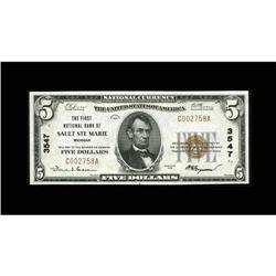 Sault Ste Marie, MI - $5 1929 Ty. 1 The First NB Ch. # Sault Ste Marie, MI
