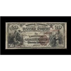 Union City, MI - $20 1882 Brown Back Fr. 498 The Union Union City, MI