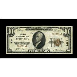 Union City, MI - $10 1929 Ty. 1 The Union City NB Ch. # Union City, MI