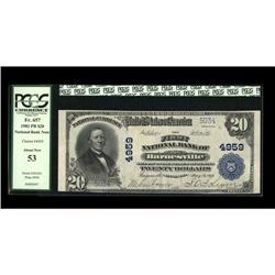 Barnesville, MN - $20 1902 Plain Back The First NB Barnesville, MN