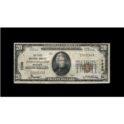 International Falls, MN - $20 1929 Ty. 1 The First NB C International Falls, MN
