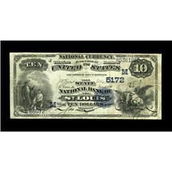 Saint Louis, MO - $10 1882 Date Back The State NB Saint Louis, MO